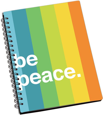 

Rangeele Inkers A5 Notebook(Be Peace, Multicolor)