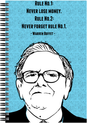 

Art Emporio A5 Notebook(Warren Buffet Rules, Multicolor)