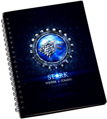 

Rangeele Inkers A5 Notebook(Game of Thrones House Stark, Multicolor)