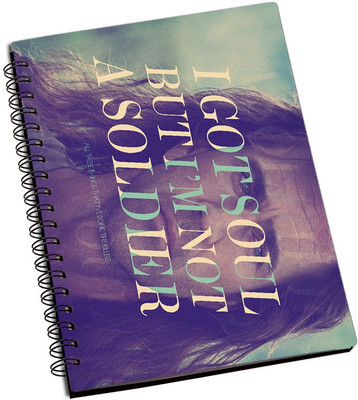 

Rangeele Inkers A5 Notebook(Got Soul But I Am Not Soldier, Multicolor)