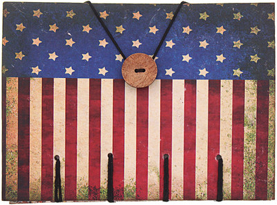 

Craft Club A5 Notebook(Antique American Flag Print In Special Binding, Multicolor)