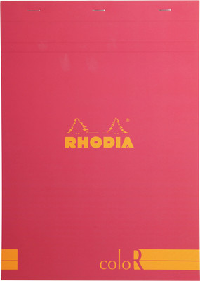 

Rhodia A4 Note Pad(Basics Raspberry ColoR - No. 18 - A4 - 297 mm x 210 mm, Raspberry)