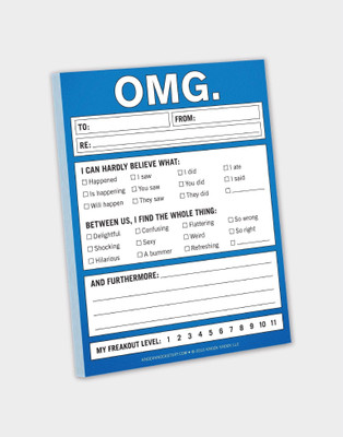 

Knock Knock A4 Note Pad(OMG, Multicolor)