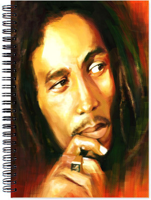 

VenTechno A5 Diary(Bob Marley Wirebound Ruled Paper Sheets Personal and Office Stationary Notebooks Diary, Multicolor)