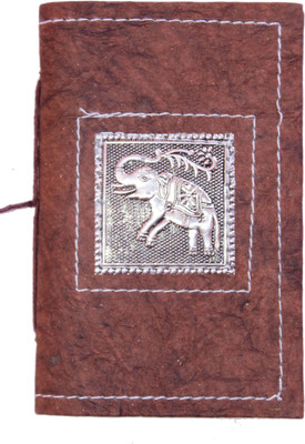 

Rstore Regular Diary(Handmade Hathi Print Metal Logo Bahi (Size 6x4 inch), Multicolor)