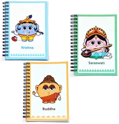 

Little India Mini Diary(COMB414Multicolor, Multicolor, Pack of 3)