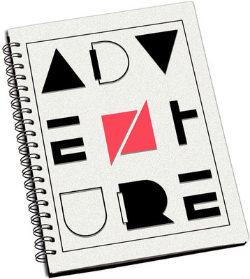 

ShopMantra A5 Notebook(Adventure Typography Design Designer Spiral Notebook, Multicolor, Pack of 2)