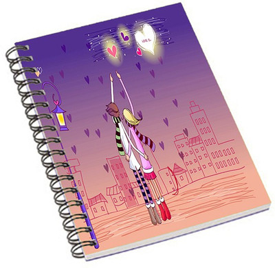

Shopmania A5 Notebook(Love, Multicolor)