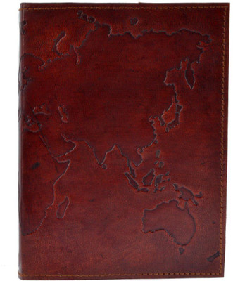 

Craft Play Regular Diary(Leather With Map Emboss, Brown)