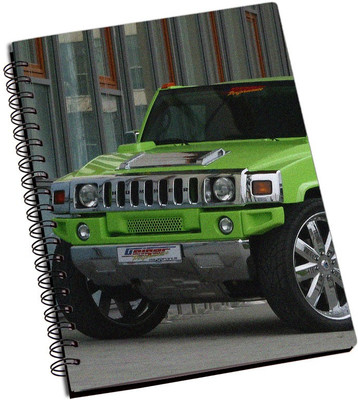 

Rangeele Inkers A5 Notebook(Green Hummer Awesome, Multicolor)