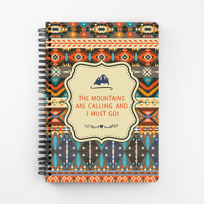 

RAYITE A5 Diary(Mountains Are Calling, Multicolor)