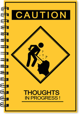 

The Design Junction A5 Notebook(Thoughts In Progress, Multicolor)