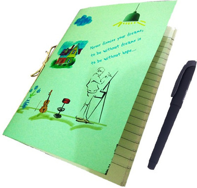 

Futureproof A5 Notebook(Handmade Notebook Literature with Matte Black Gel Pen, Multicolor)