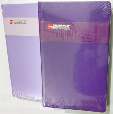 

BILT Matrix A5 Notebook(PU Soft Notebook A5, Purple, Light Blue, Pack of 2), Light blue;purple