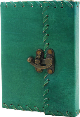 

Store Indya A5 Diary(Handcrafted Gift Set, Green)