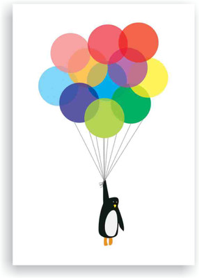 

Goodwork A5 Diary(Penguin And Balloon Notebook, White)