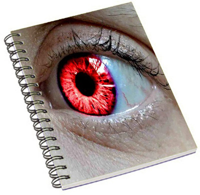 

Shopmania A5 Notebook(Red eye, Multicolor)