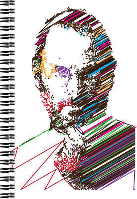 

Art Emporio A5 Notebook(Steve Jobs White, Multicolor)