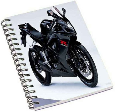 

Shopmania A5 Notebook(Balck super bike, Multicolor)