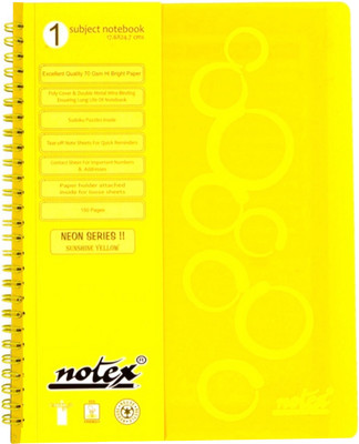 

Notex B5 Diary(NEON SERIES - SINGLE SUBJECT NOTEBOOK, Yellow)