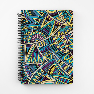 

RAYITE A5 Diary(Traditional African Art Patterns, Multicolor)