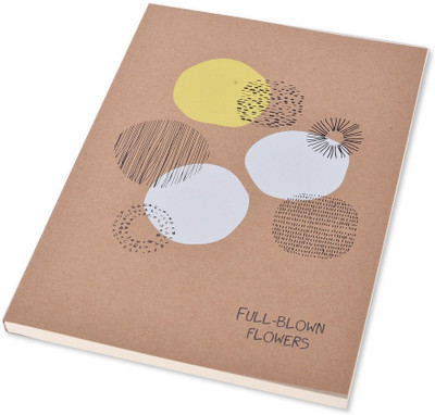 

Enwraps Regular Notebook(Full Blown Flowers (Thick) YL, Brown)