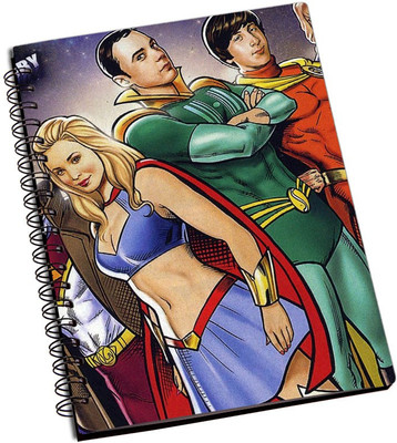 

Rangeele Inkers A5 Notebook(Big bang Theory Superhero, Multicolor)