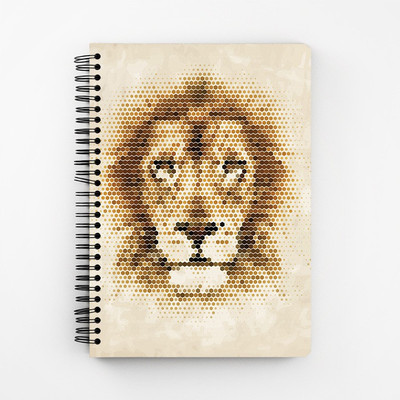

RAYITE A5 Diary(Geometric Lion, Multicolor)
