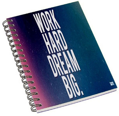 

Shopmania A5 Notebook(Work hard Dream Big, Multicolor)