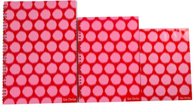 

Notex A4 Notebook(IKAT CIRCLE, Pink, Pack of 3)