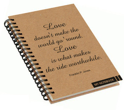 

Paper Plane Design A4 Notebook(Paper Plane Design, Khaki)