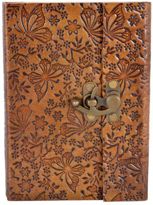 

Craft Club Regular Diary(butter fly leather notebook with lock, COPPER)