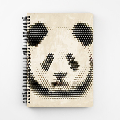 

RAYITE A5 Diary(Vintage Geometric Panda, Multicolor)