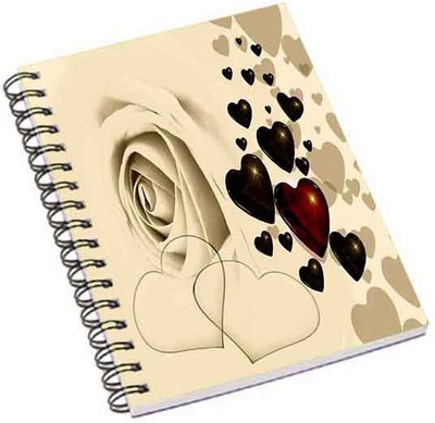 

Shopmania A5 Notebook(White Rose, Multicolor)