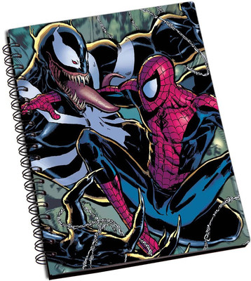 

Rangeele Inkers A5 Notebook(Spiderman and venom fight, Multicolor)