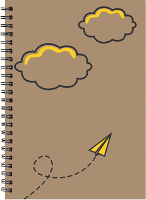 

Paper Plane Design A4 Notebook(Paper Plane Design, Multicolor)