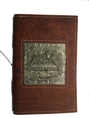 

Rstore Regular Journal(Handmade Kalash Metal logo Bahi (Size 30x19.7cm), Multicolor)