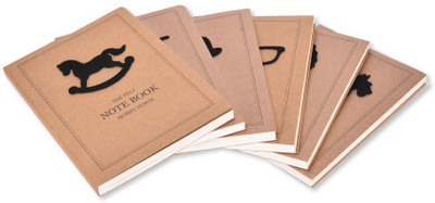 

Enwraps Regular Notebook(EG Series - The Felt, Brown, Pack of 6)
