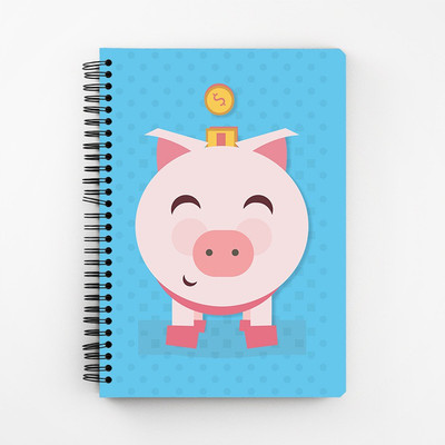 

RAYITE A5 Diary(Pig Money, Multicolor)