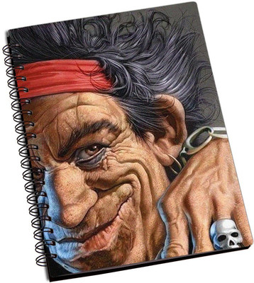 

Rangeele Inkers A5 Notebook(young keith richards mick jagger, Multicolor)