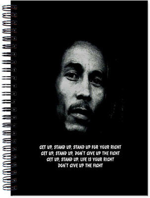 

VenTechno A5 Diary(Bob Marley Wirebound Ruled Paper Sheets Personal and Office Stationary Notebooks Diary, Multicolor)