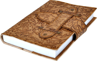 

Lal Haveli Regular Diary(Handmade Paper Leather Notebook Office Diary Notepad Journal Book, Brown)