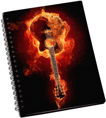 

Rangeele Inkers A5 Notebook(Burning Guitar, Multicolor)