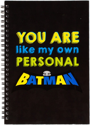 

The Crazy Me A5 Diary(You are My Personal Batman Spiral, Multicolor)