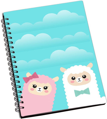 

Rangeele Inkers A5 Notebook(Cute Sheep Couple, Multicolor)