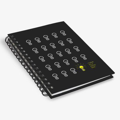 

InstaNote A5 Diary(I Think It's A Good Idea, Black, White, Yellow)