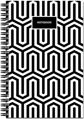 

Art Emporio A5 Notebook(Black Tiles, Black)