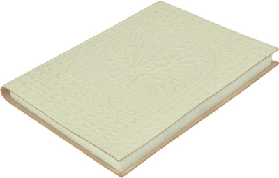 

Lal Haveli Regular Diary(Handmade Paper Leather Notebook Office Diary Notepad Journal Book, White)