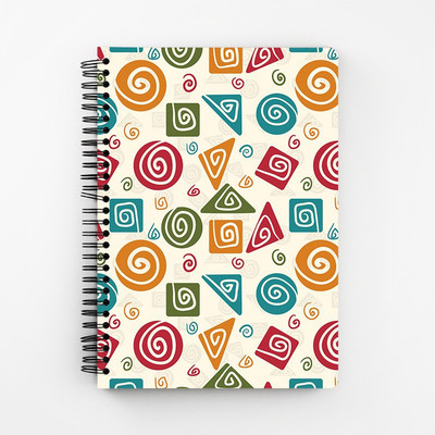 

RAYITE A5 Diary(Tribal Geometric Fusion, Multicolor)