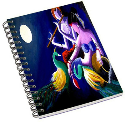 

Shopmania A5 Notebook(Radha Krishna Art6, Multicolor)